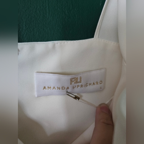 Amanda Uprichard White Strapless Dress Large - Picture 4 of 4